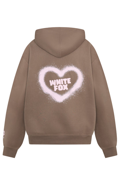 11th Street City Girl At Heart Oversized Hoodie Cinnamon Bun