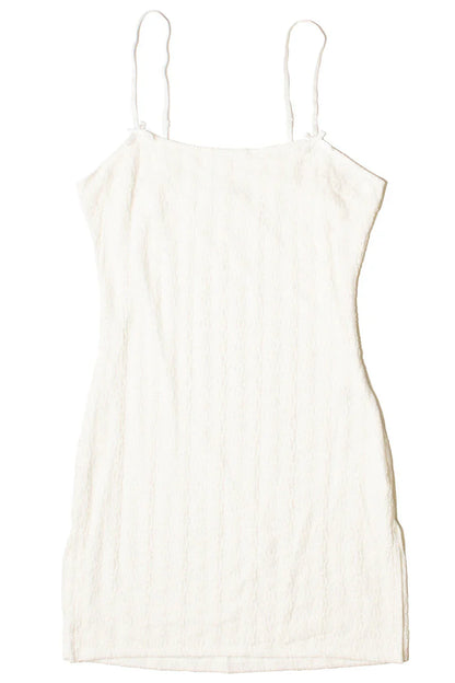 Bow Detail Lined Lace Mini Dress