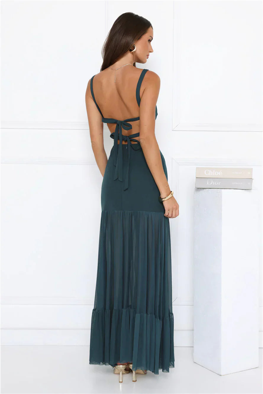 Bloom District Maxi Dress Teal