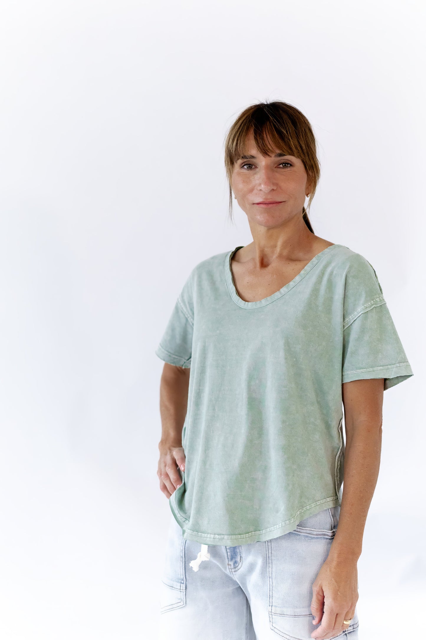Kelsie Mineral Washed Top