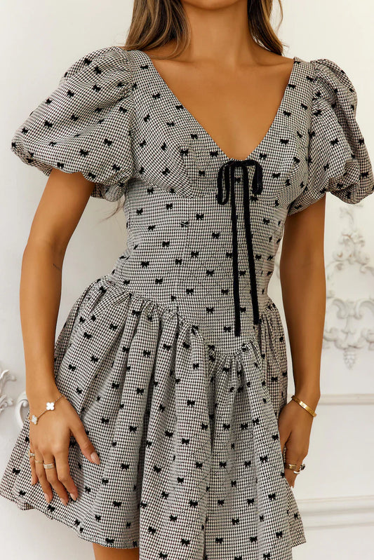 Bows Of Enchantment Mini Dress Brown