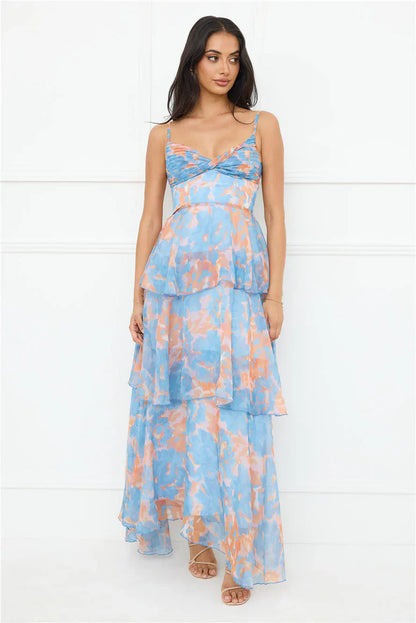 Be Myself Maxi Dress Blue