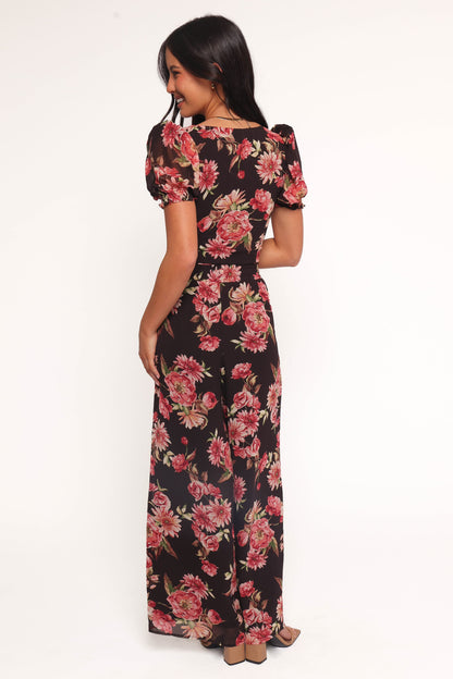 Estie Pants - Black Floral