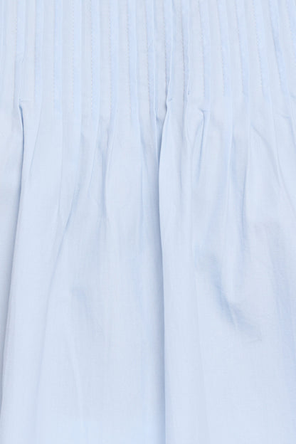 Abbot Pleated Top - Blue