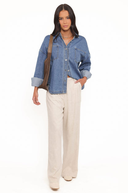 Cornelia Denim Shirt - Blue