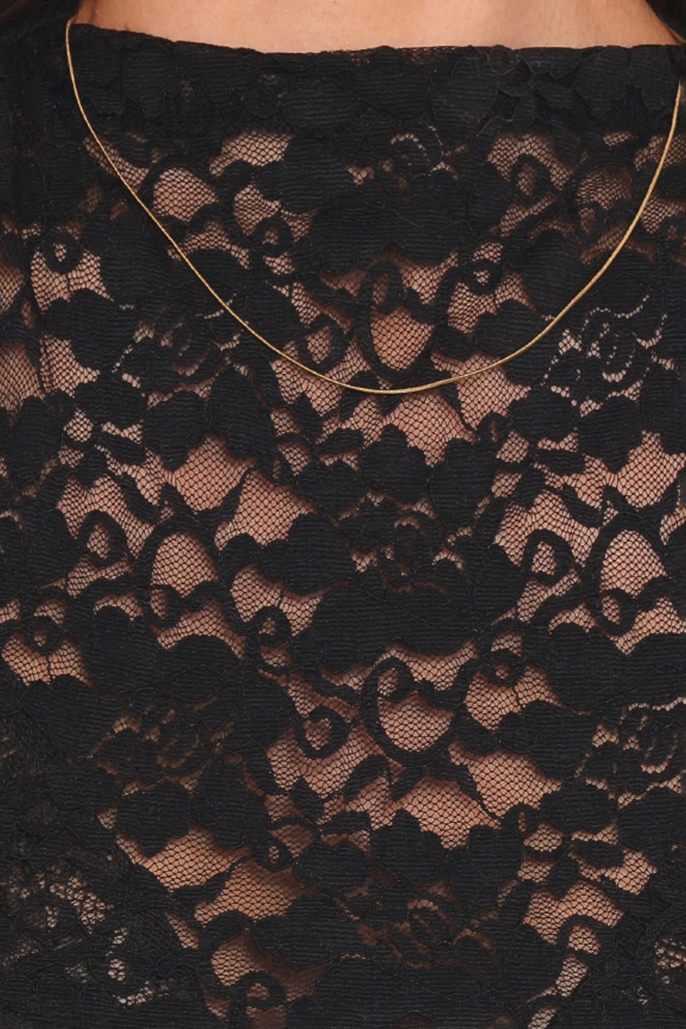 Nissa Lace Top - Black
